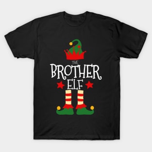 Brother Elf Matching Family Group Christmas Party Pajamas T-Shirt